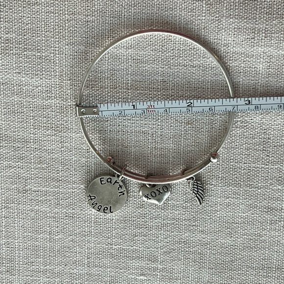 EARTH ANGEL MOM TREE OF LIFE EXPANDABLE CHARM BRACELET - silver tone - Picture 4 of 5